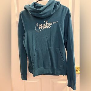 Nike Women's Teal Hoodie Sweater
